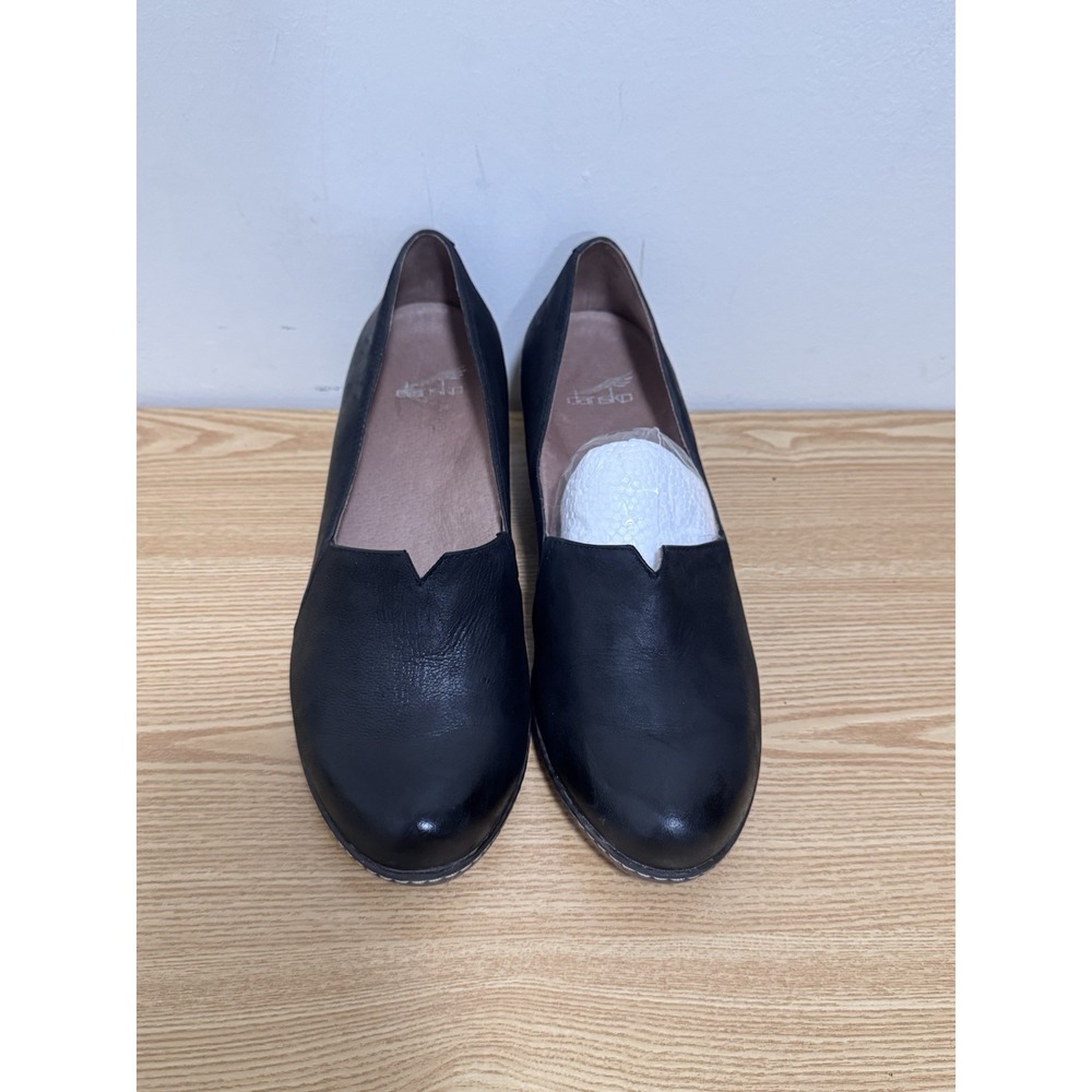 DANSKO LILIANA Burnished Teak Leather Wedge Shoe Pump Slip On 39 women 8.5 - 9 - Picture 2 of 9
